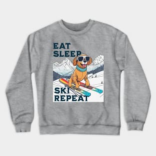 Eat Sleep Ski Repeat Crewneck Sweatshirt